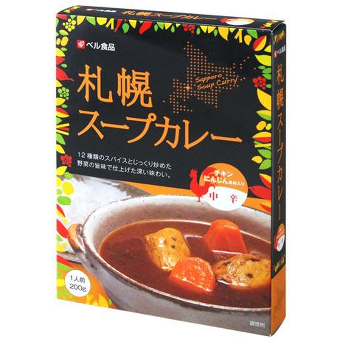 【5個入リ】ベル食品 札幌スープカレー中辛 200g