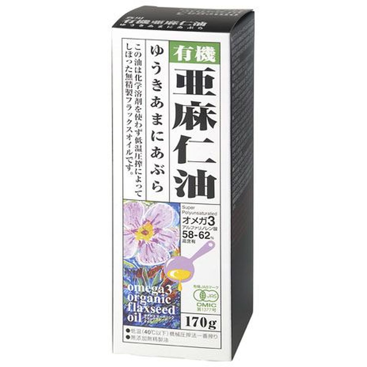 【12個入リ】紅花食品 有機亜麻仁油 170g