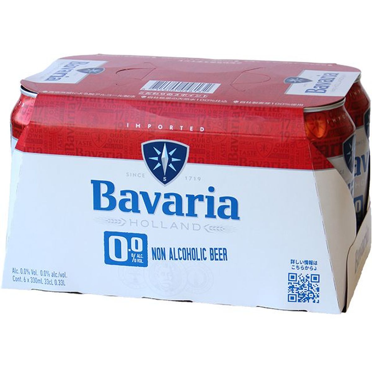 【4個入リ】Bavaria 0.0％ 6缶 330
