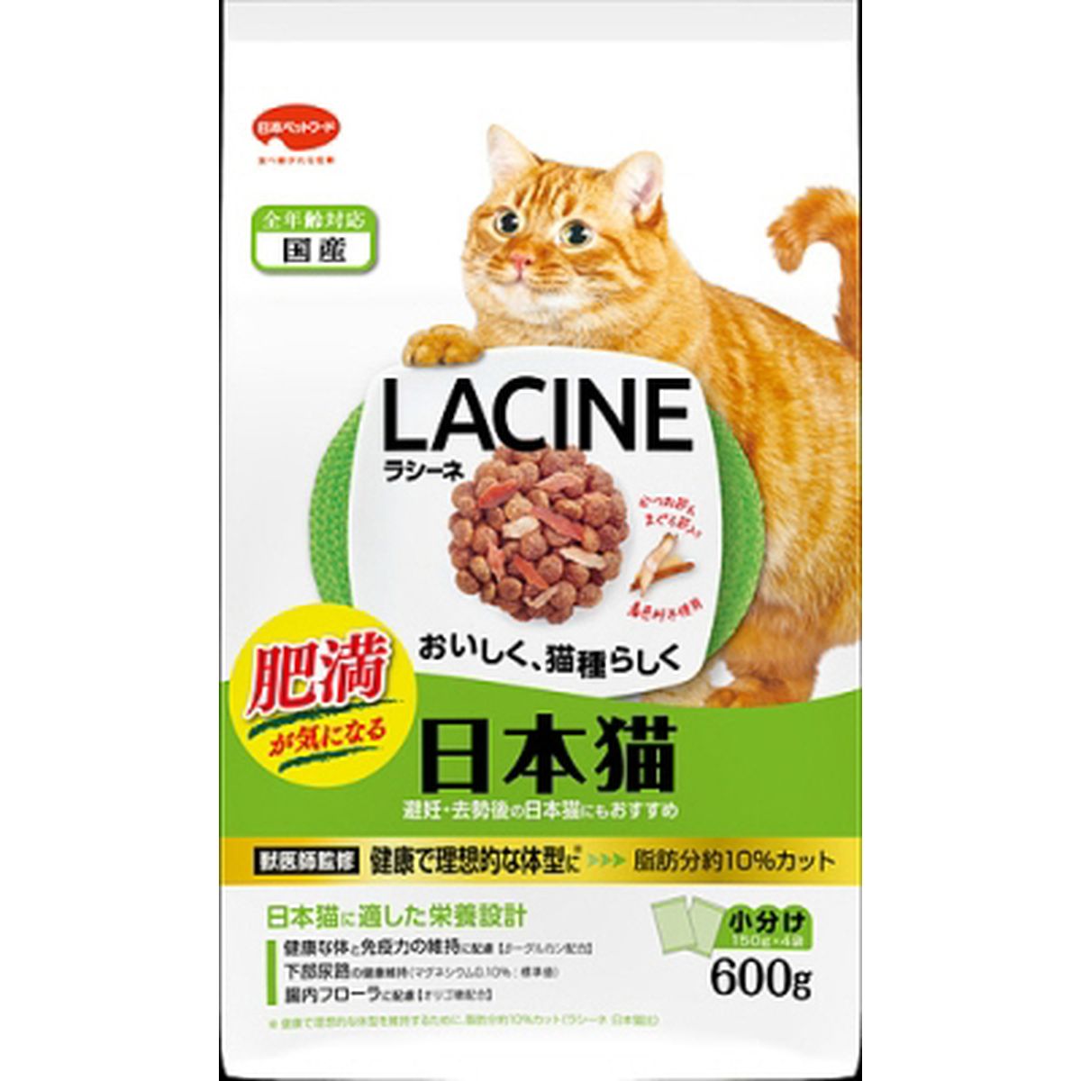 ラシーネ 肥満が気になる日本猫600g×10袋