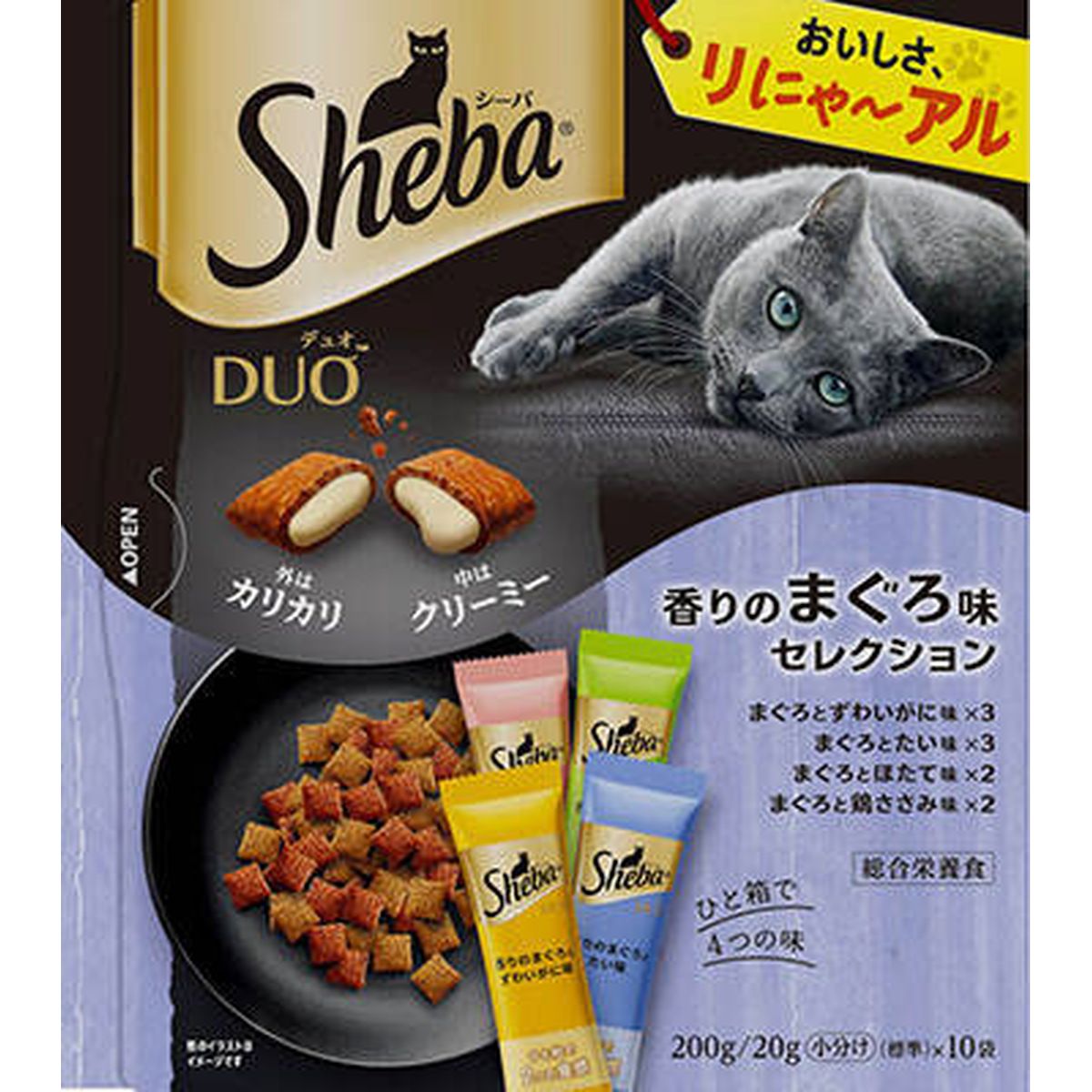 シーバ デュオ 香りのまぐろ味セレクション200g×12袋