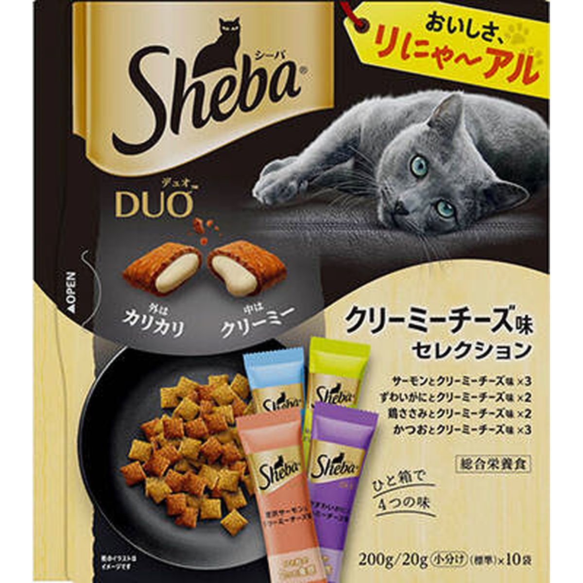シーバ デュオ クリーミーチーズ味セレクション200g×12袋