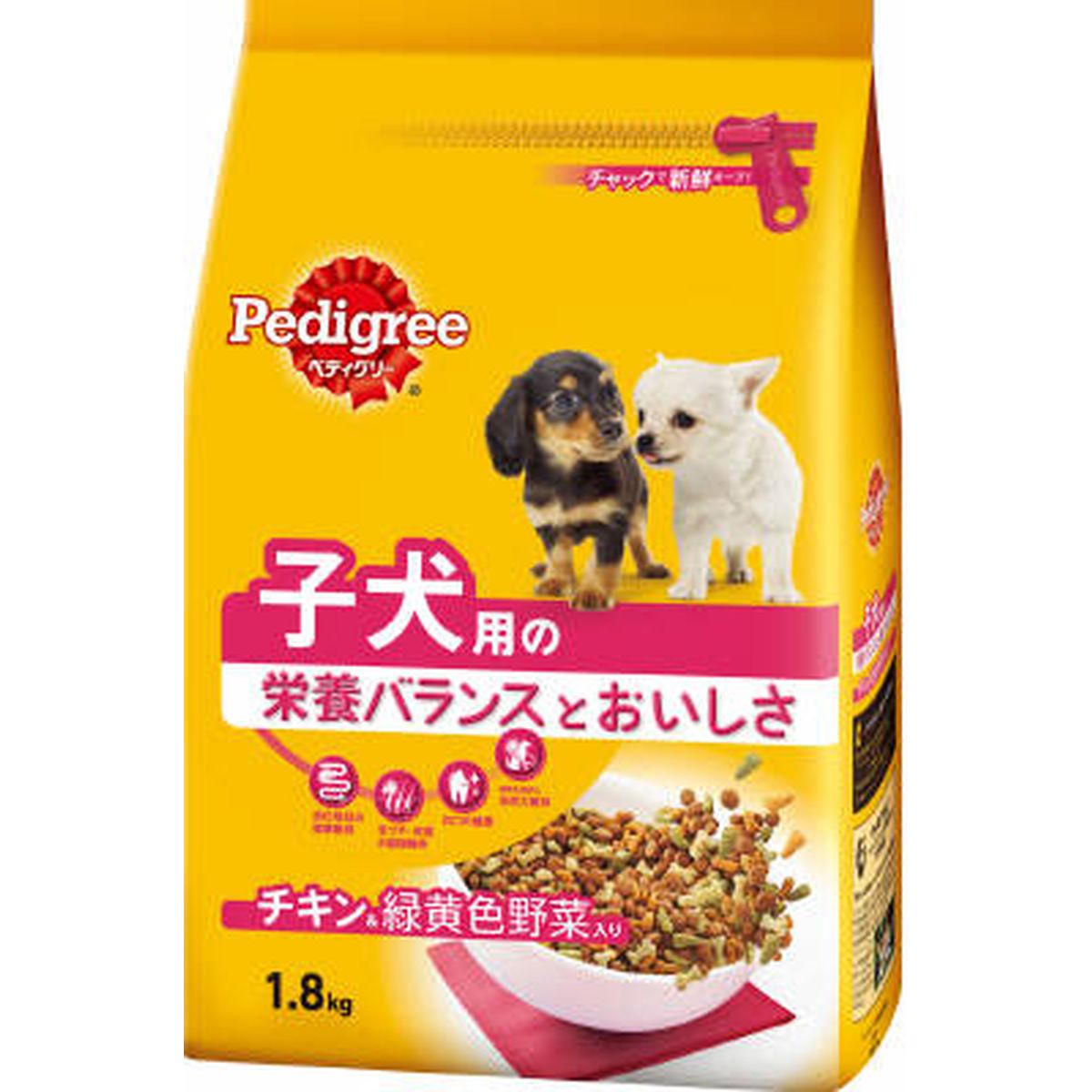 ペディグリーPD11 子犬用発育サポート 旨みチキン＆緑黄色野菜入り1.8kg×6袋