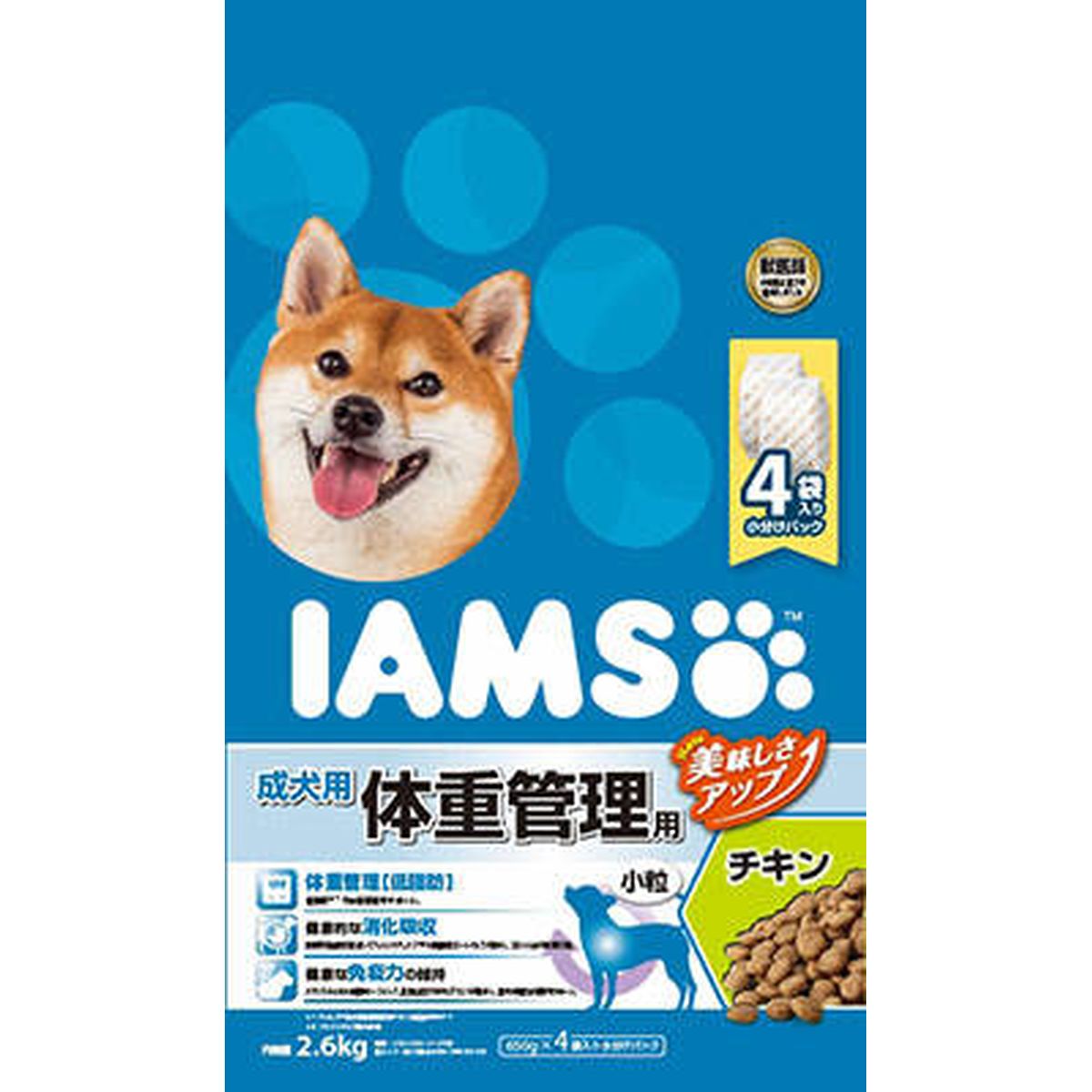 アイムス 成犬用 体重管理用 チキン 小粒2.6kg×4袋