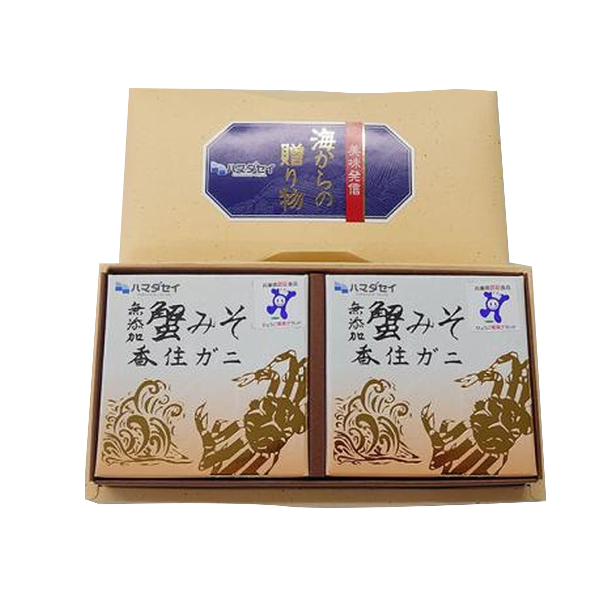 【送料無料】ハマダセイ 蟹みそ ゴールド 100g(2缶セット)