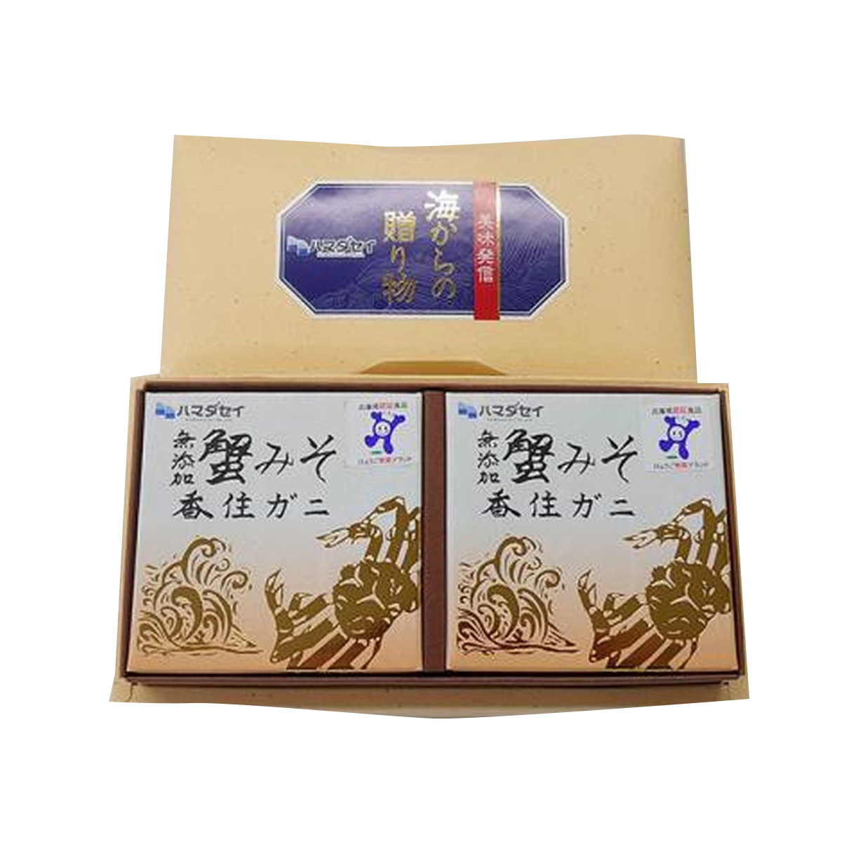 【送料無料】ハマダセイ 蟹みそ ゴールド 70g(2缶セット)