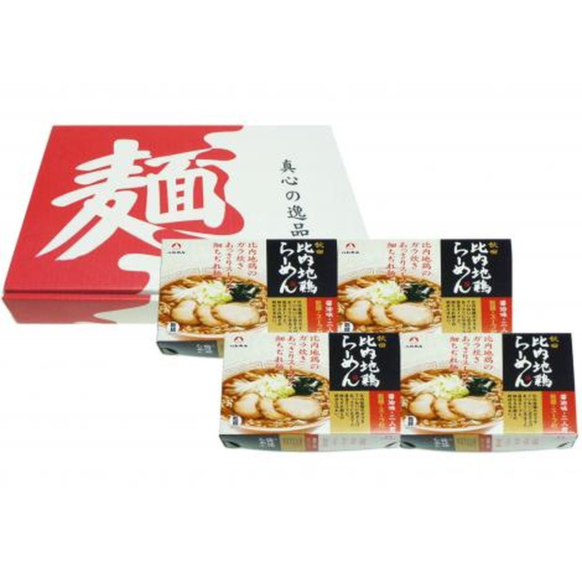 秋田比内地鶏つけ麺 4人前 18セット