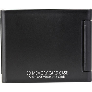 SDメモリーカードケースAS 8枚収納 ブラック