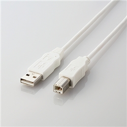 EU RoHS指令 USB2.0ケーブル 0.5m(ホワイト)