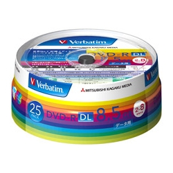 Verbatim DVD-R DL 8.5GB 8倍速対応 25枚 白 DHR85HP25V1