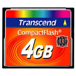 4GB CFカード (133x、TYPE I)