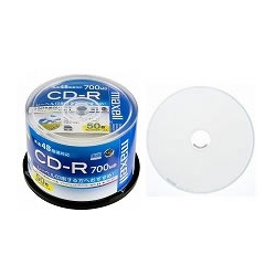 データ用CD-R 700MB 48x 50SP プリンタブル