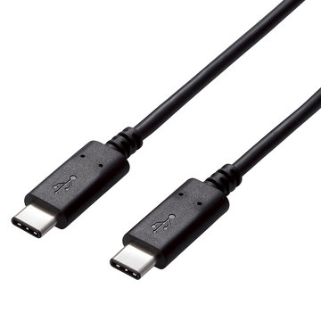 USB2.0ケーブル/C-C/USB PD/5A/1m/ブラック
