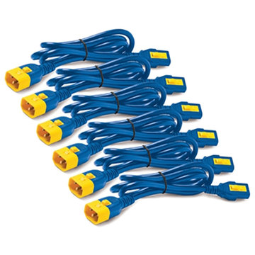 Power Cord Kit (6 ea) C13-C14 0.6m Blue