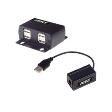 USB2.0 CAT5e高性能伝送器(4ポートUSBハブ付)