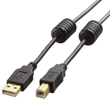 USBビデオケーブル/A-B/USB2.0/ブラック/2m
