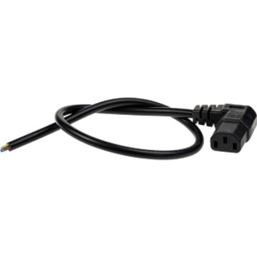 MAINS CABLE ANGL C13-OPEN 0.5m