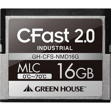 CFast2.0 SATA6.0Gb/s MLC 0～70℃ 16GB