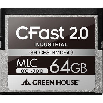 CFast2.0 SATA6.0Gb/s MLC 0～70℃ 64GB