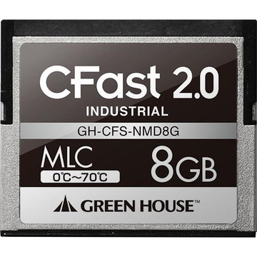 CFast2.0 SATA6.0Gb/s MLC 0～70℃ 8GB