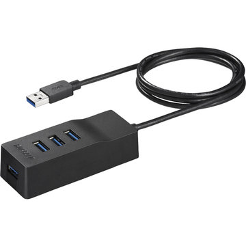 USB3.0 4ポートバスパワーハブ ブラック