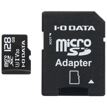 UHS-I UHSスピードクラス3対応microSDカード 128GB