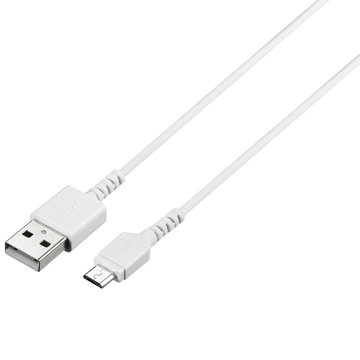 USB2.0ケーブル(A-microB) スリム 0.5m ホワイト