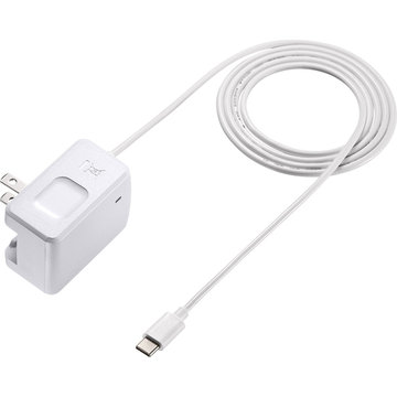 USB Type Cケーブル一体型AC充電器(3A・ホワイト)