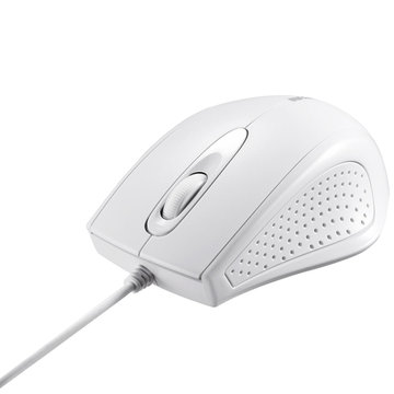 有線 3ボタン IR LED光学式マウス ホワイト