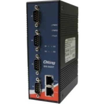 産業用4ポートシリアルデバイスサーバー RS×4+LAN×2