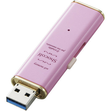 USB3.0スライド式USBメモリー/32GB/ストロベリーピンク