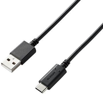 スマホ用USBケーブル/USB2.0(A-C)/1.5m/ブラック