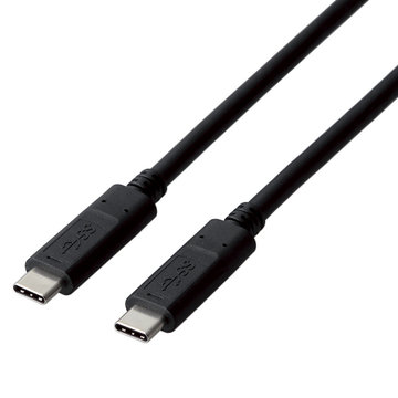 スマホ用USBケーブル/USB3.1 C-C/1m/ブラック