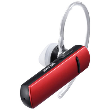 Bluetooth4.1対応 片耳ヘッドセット レッド