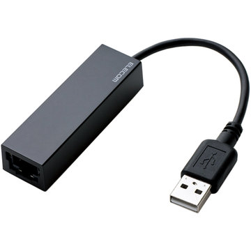 有線LANアダプタ/USB2.0 A/ブラック