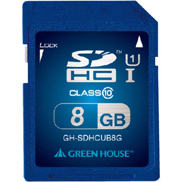 SDHCメモリーカード UHS-I クラス10 8GB