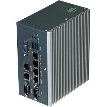 産業用小型ファンレスPC Celeron N3350 LAN×6