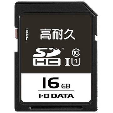 UHS-I U1対応 高耐久SDHCカード 16GB