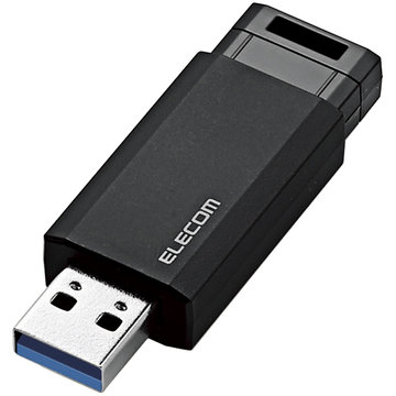 USB3.1 Gen1メモリ/ノック式/オートリターン/64GB/ブラック