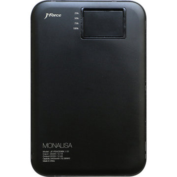 超薄型モバイルバッテリー MONALISA ブラック
