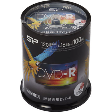 録画用DVD-R 1-16x IJP対応 100枚スピンドル