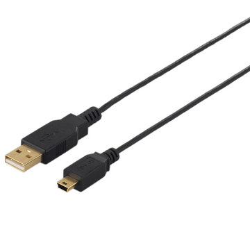 USB2.0ケーブル (A-miniB) スリムタイプ 2.5m