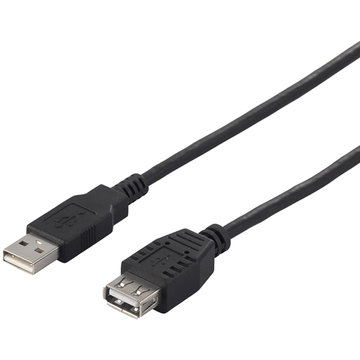 USB2.0 A-A 延長ケーブル 2m ブラック