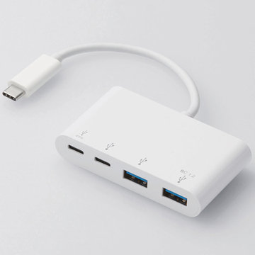USBHUB/USB3.1(Gen1)/Type-C/バスパワー/ホワイト