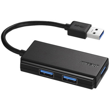 USB3.0 バスパワー 3ポート ハブ ブラック
