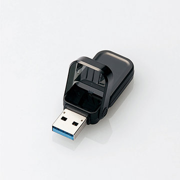 USBメモリ/USB3.1 Gen1/フリップキャップ/32GB/ブラック