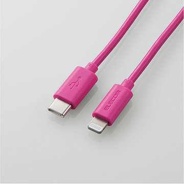 USB-C to Lightningケーブル/0.5m/ピンク