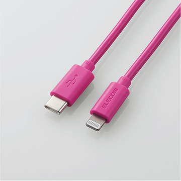 USB-C to Lightningケーブル/1.5m/ピンク