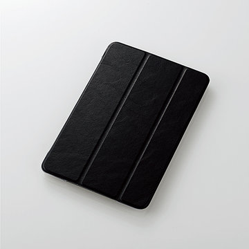 iPad mini 2019/フラップカバー/2アングル/ブラック