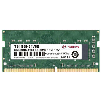 8GB DDR4-2666 SO-DIMM 1Rx8 CL19 1.2V